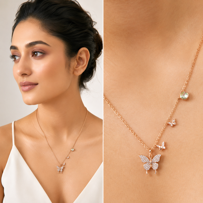 Butterfly Garden Charm Necklace