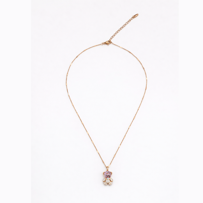 Crystal Teddy Bear Pendant