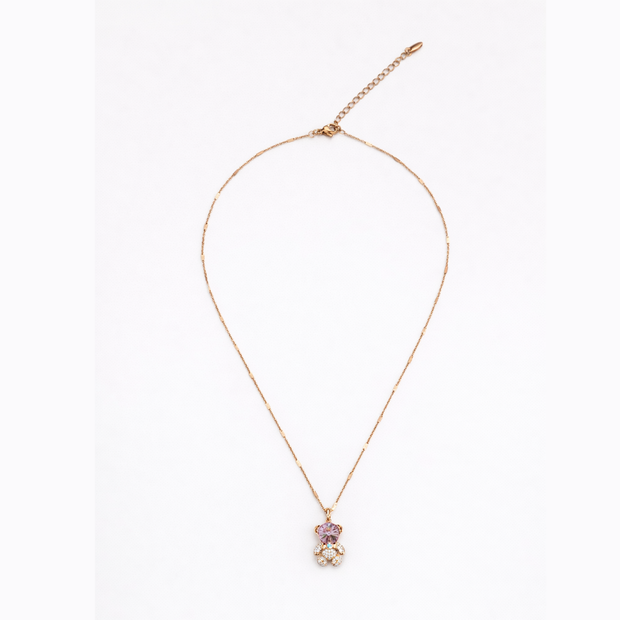 Crystal Teddy Bear Pendant