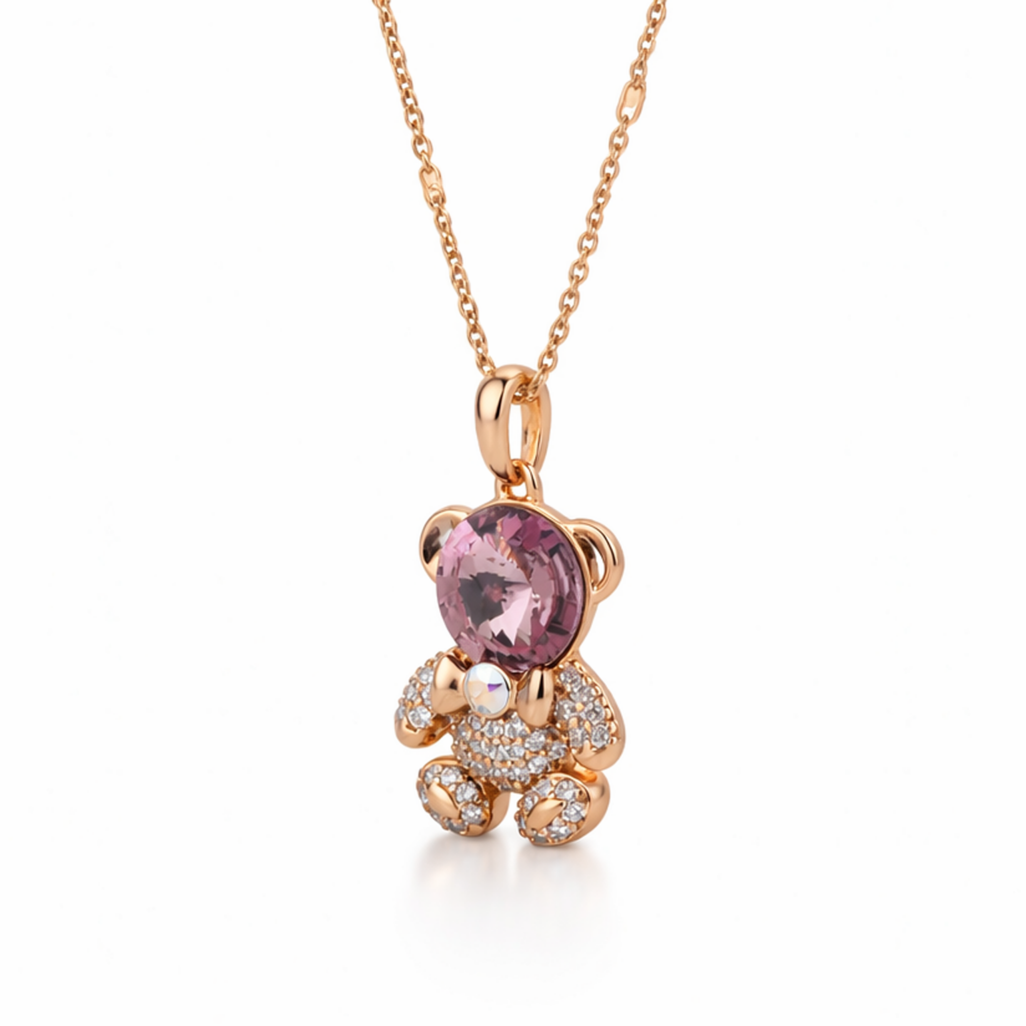 Crystal Teddy Bear Pendant