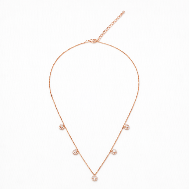 Daisy Cascade Floral Necklace