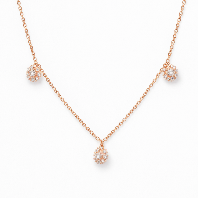Daisy Cascade Floral Necklace