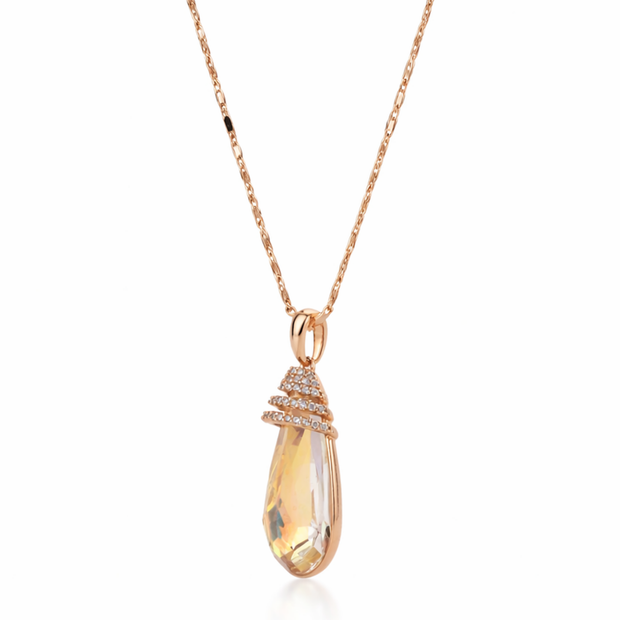 Aurora Borealis Briolette Pendant