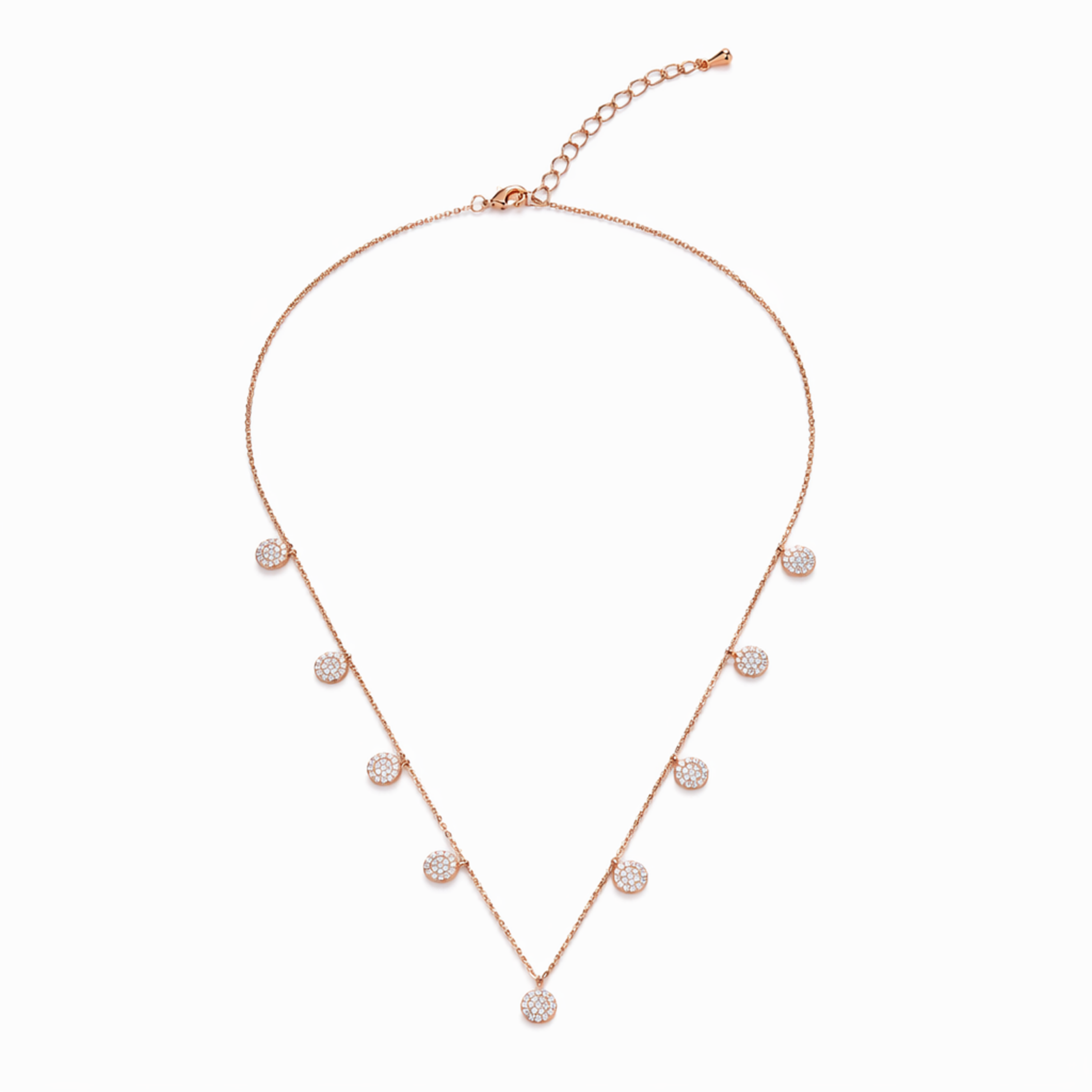Stardust Disc Charm Necklace