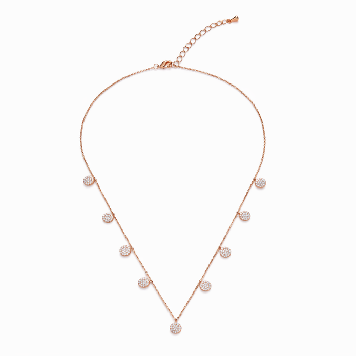 Stardust Disc Charm Necklace