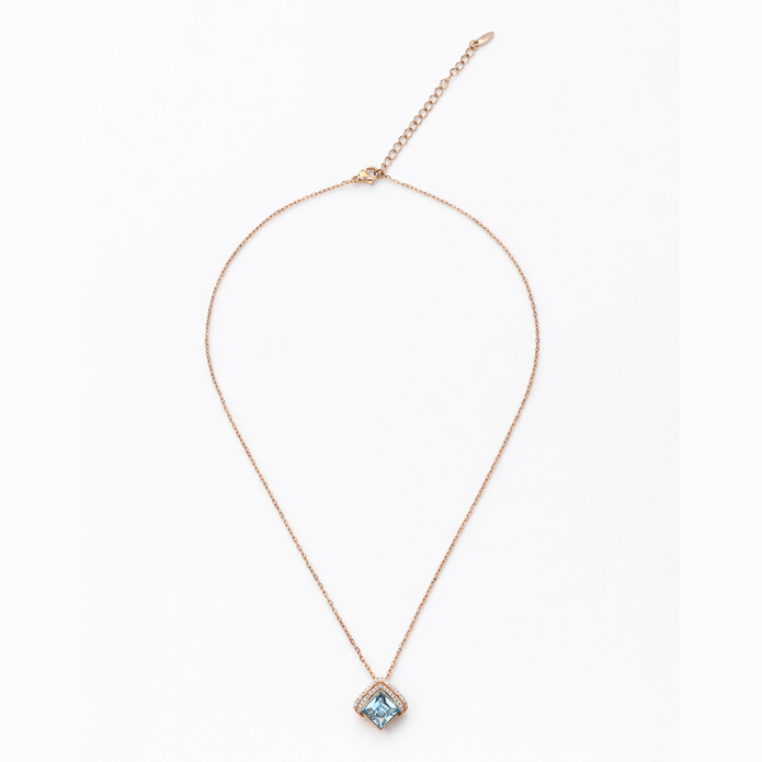 Aqua Princess Halo Pendant