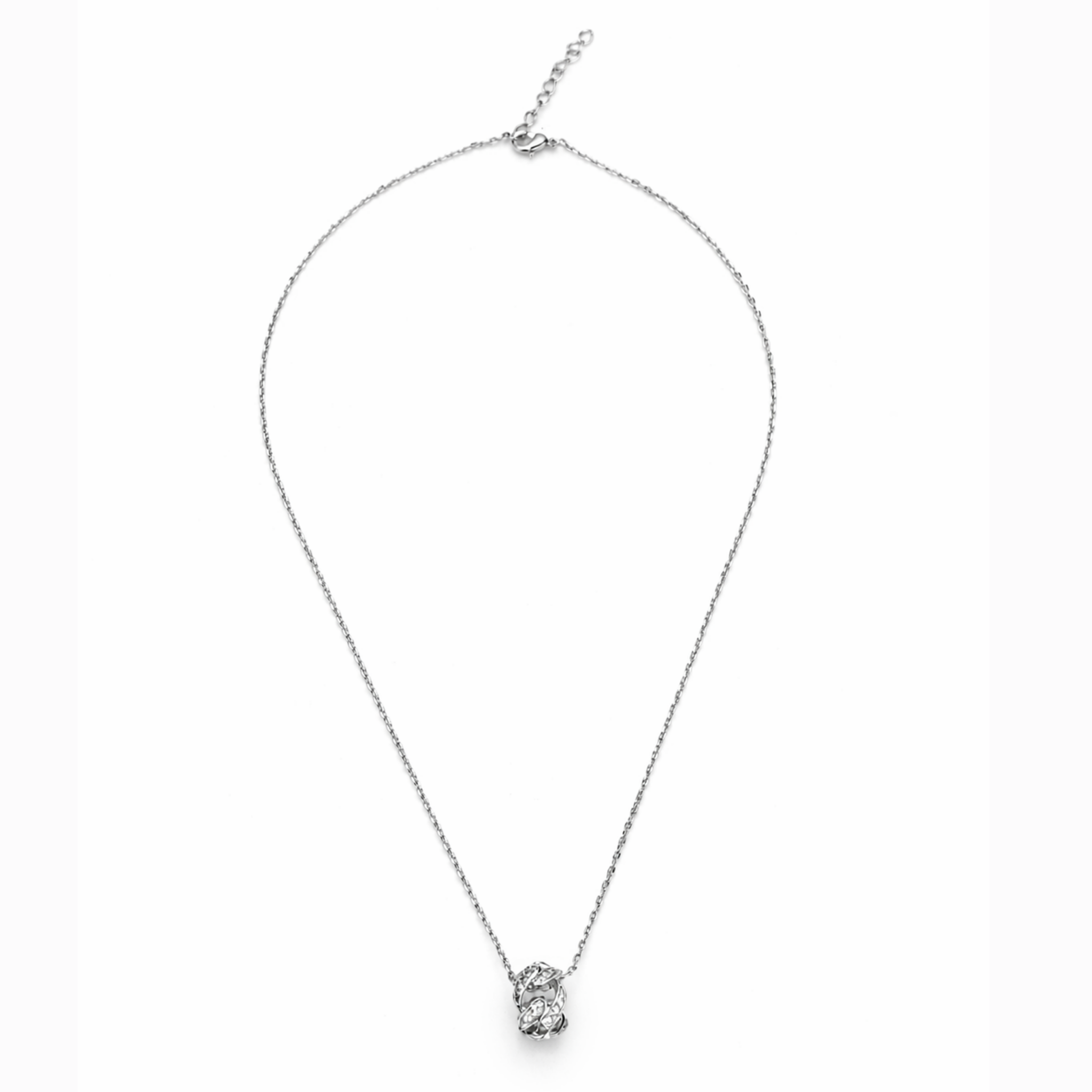 Infinity Knot Crystal Pendant