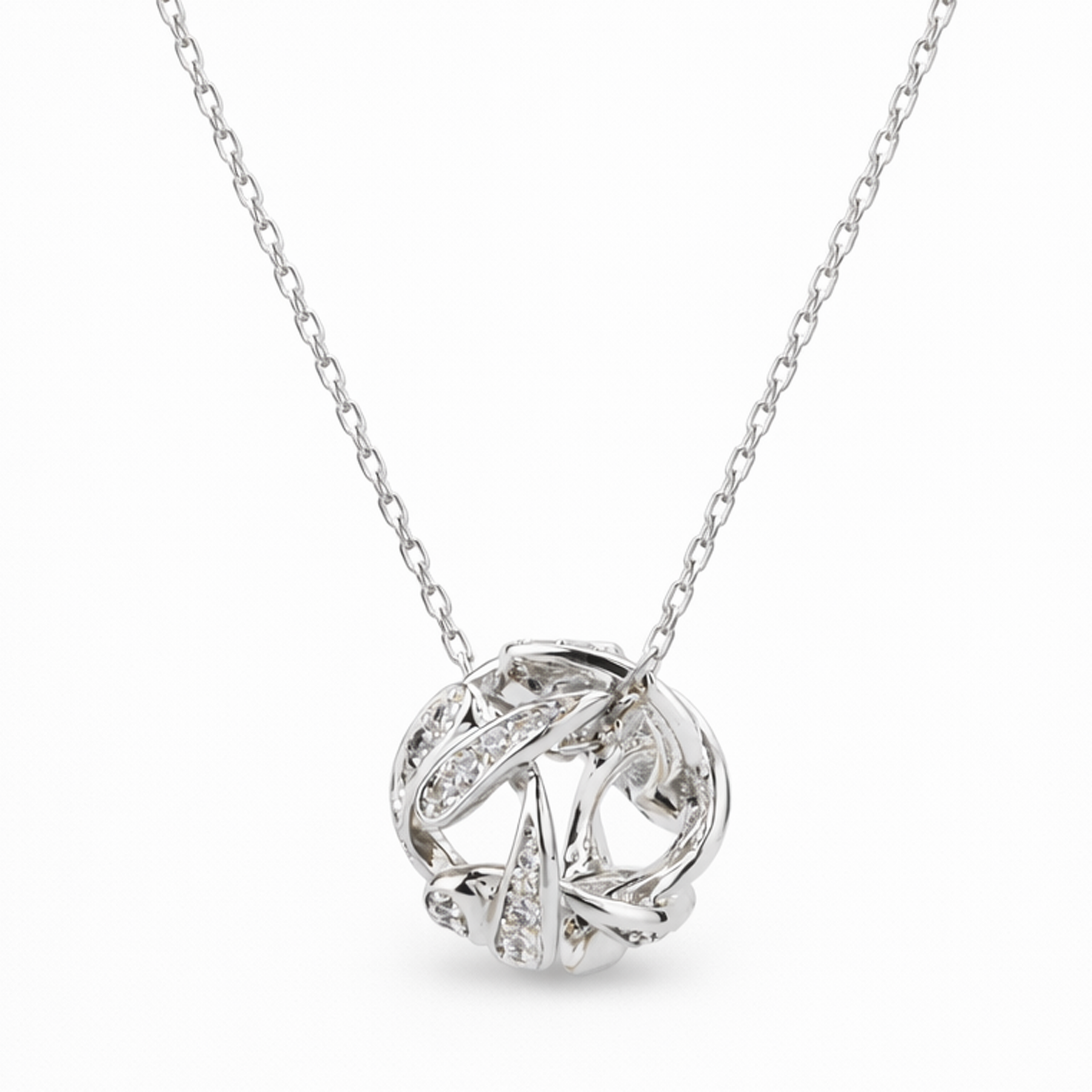 Infinity Knot Crystal Pendant