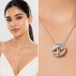 Infinity Knot Crystal Pendant