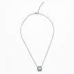 Emerald Green Halo Pendant