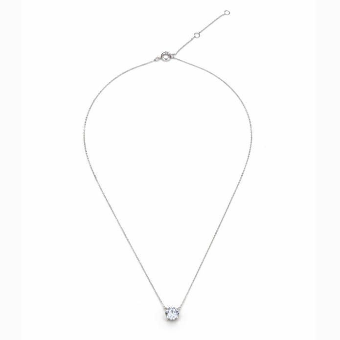 Classic Solitaire CZ Pendant