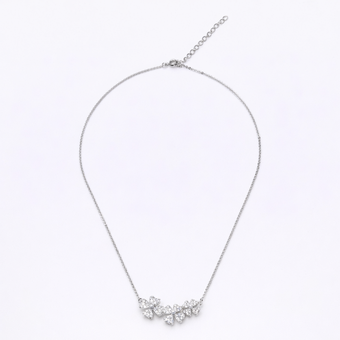 Crystal Leaf Vine Pendant
