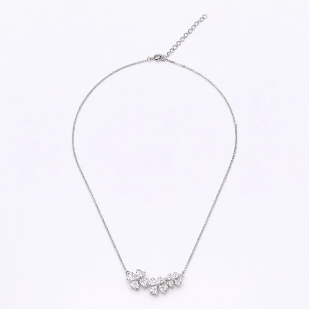 Crystal Leaf Vine Pendant