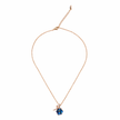 Blue Hex Crescent Pendant