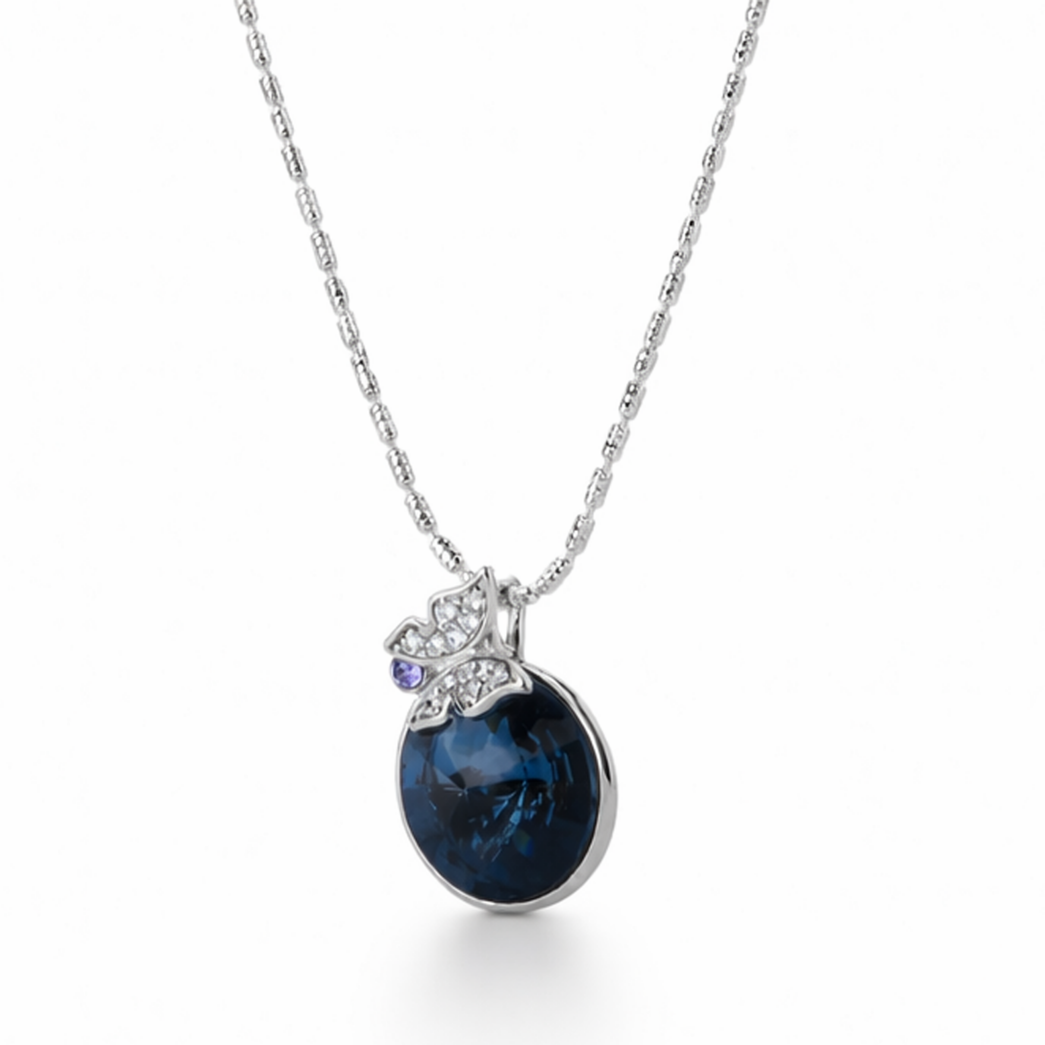 Midnight Circle CZ Pendant