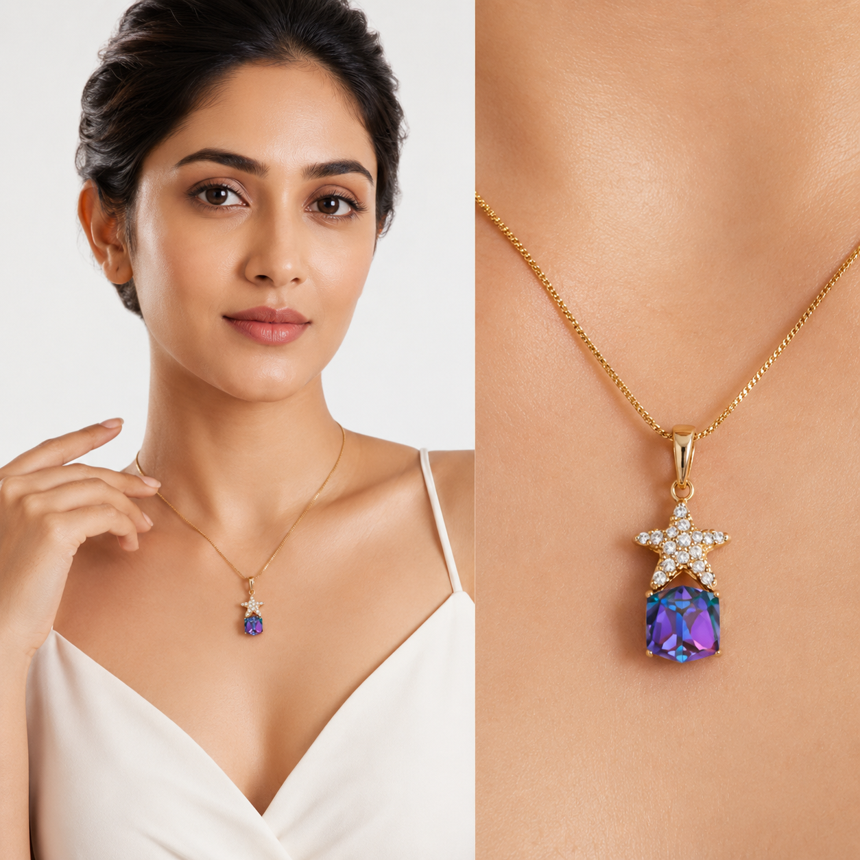 Amethyst Star Dream Pendant