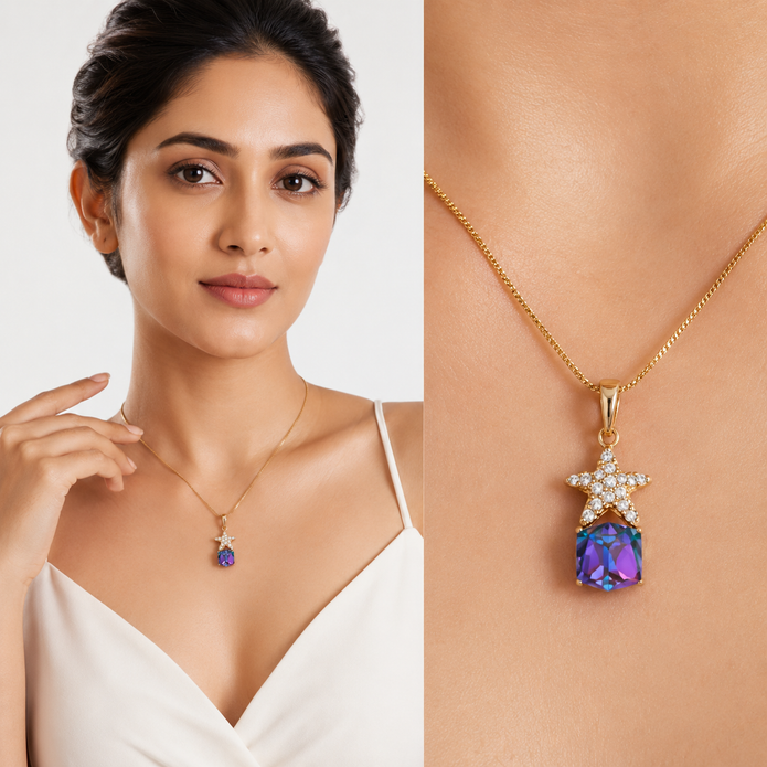 Amethyst Star Dream Pendant
