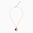 Scarlet Dolphin Crystal Pendant