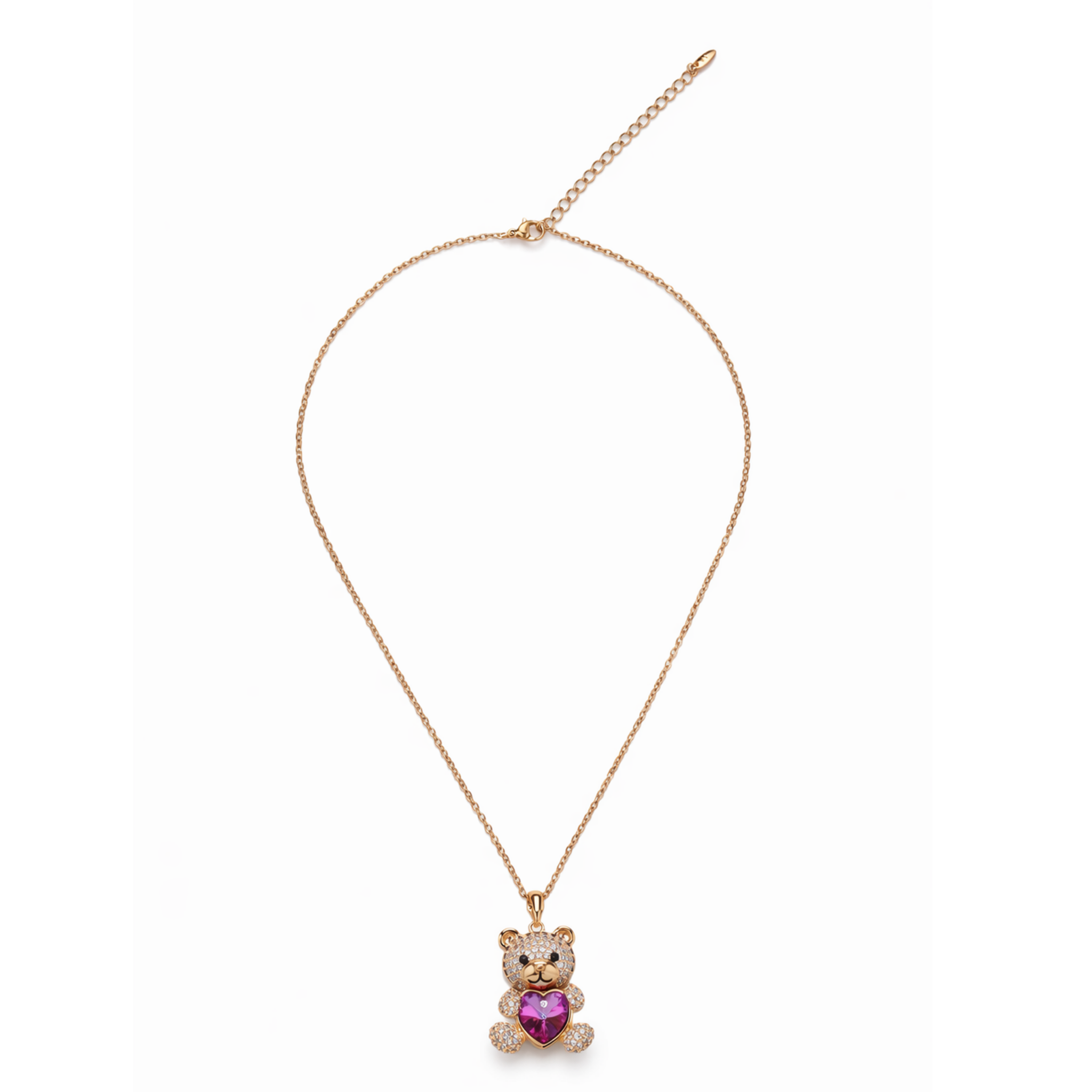 Teddy Love Crystal Pendant