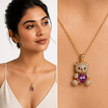 Teddy Love Crystal Pendant