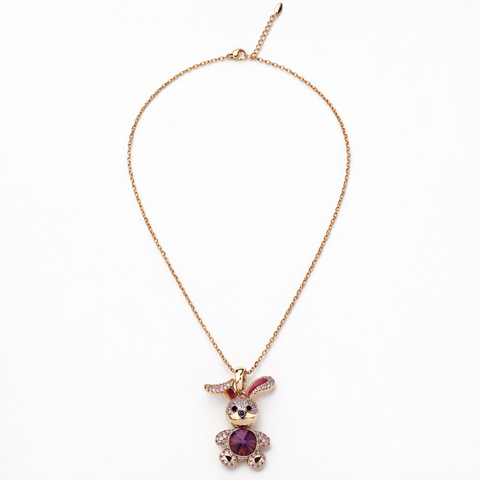Crystal Bunny Charm Pendant