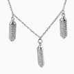Crystal Capsule Fringe Necklace
