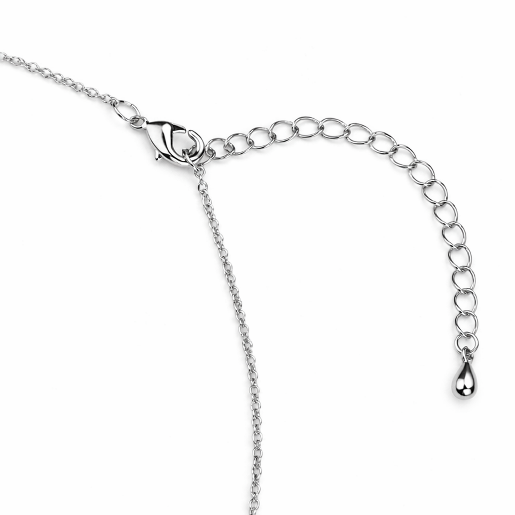 Crystal Capsule Fringe Necklace