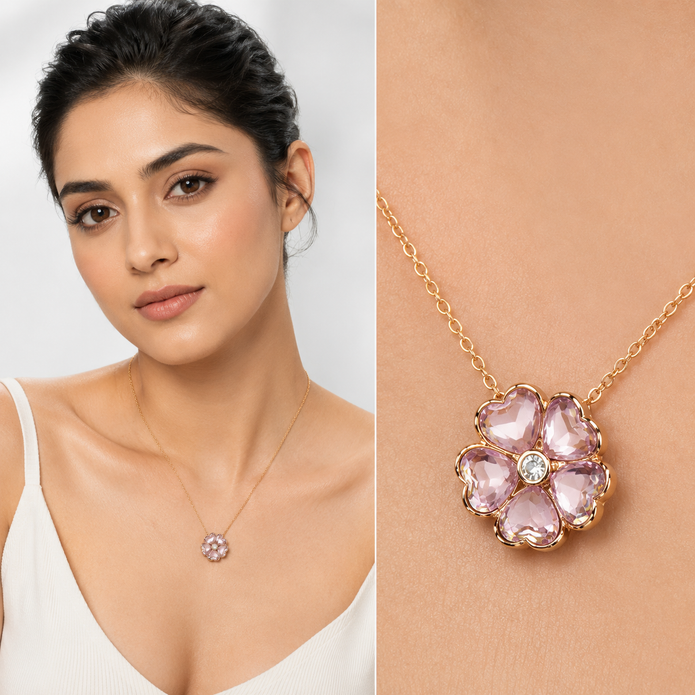 Pearl Blossom Flower Pendant