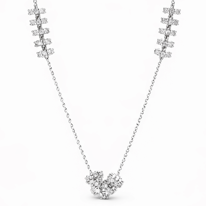 Triple Sparkle Station Necklace