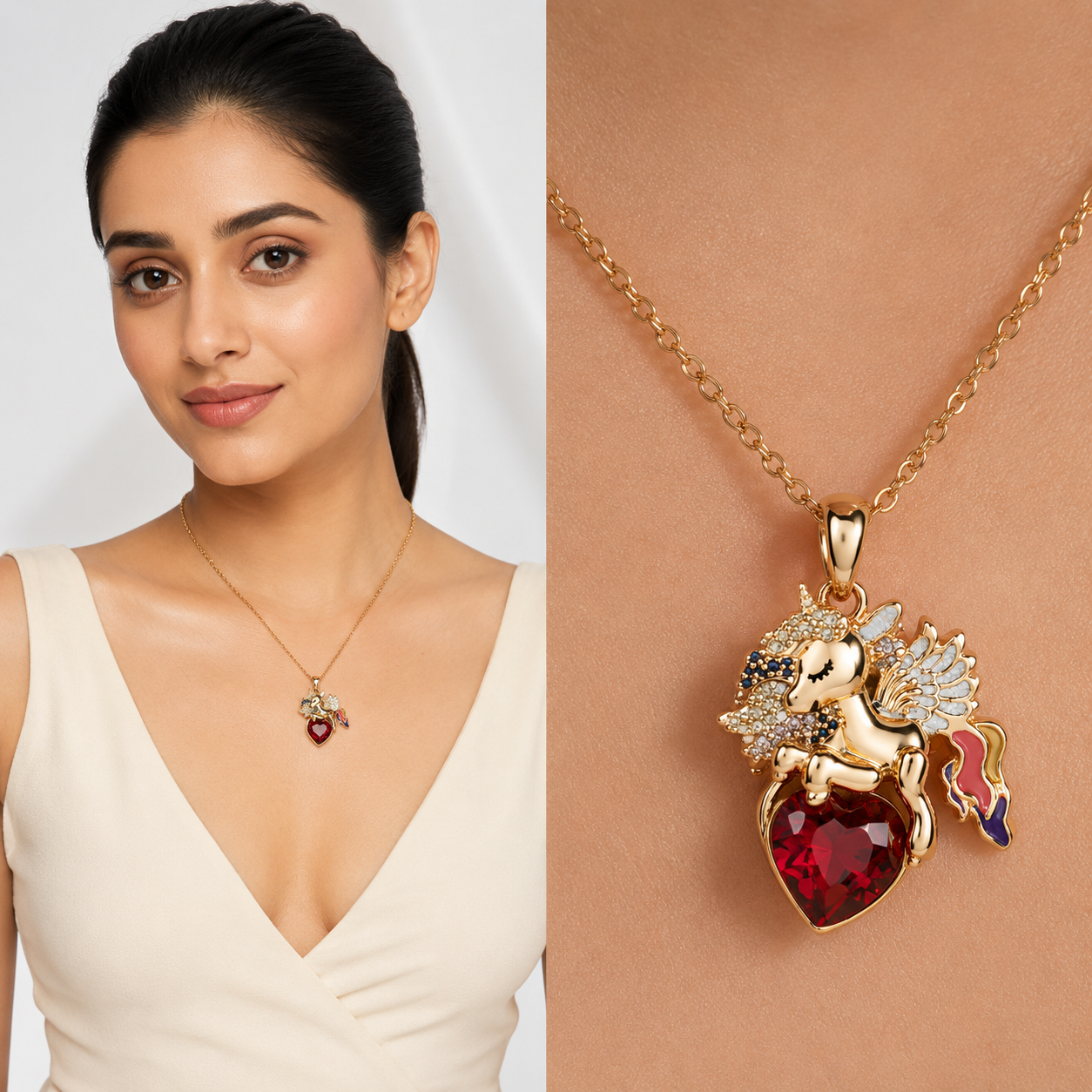 Lucky Charm Cluster Necklace