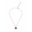 Ruby Blossom Flower Pendant
