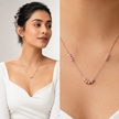 Triple Crystal Barrel Necklace