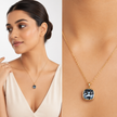 Midnight Cushion Crystal Pendant