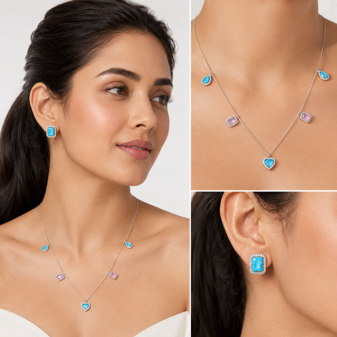 Azure Horizon Studs