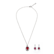 Ruby Oval Chandelier Drops
