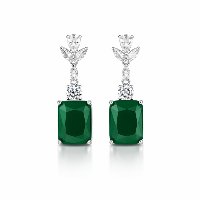 Emerald Luxe Drop Earrings
