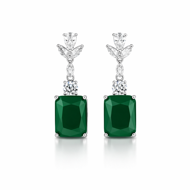Emerald Luxe Drop Earrings