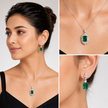 Emerald Luxe Drop Earrings