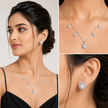 Pear Bezel Halo Studs