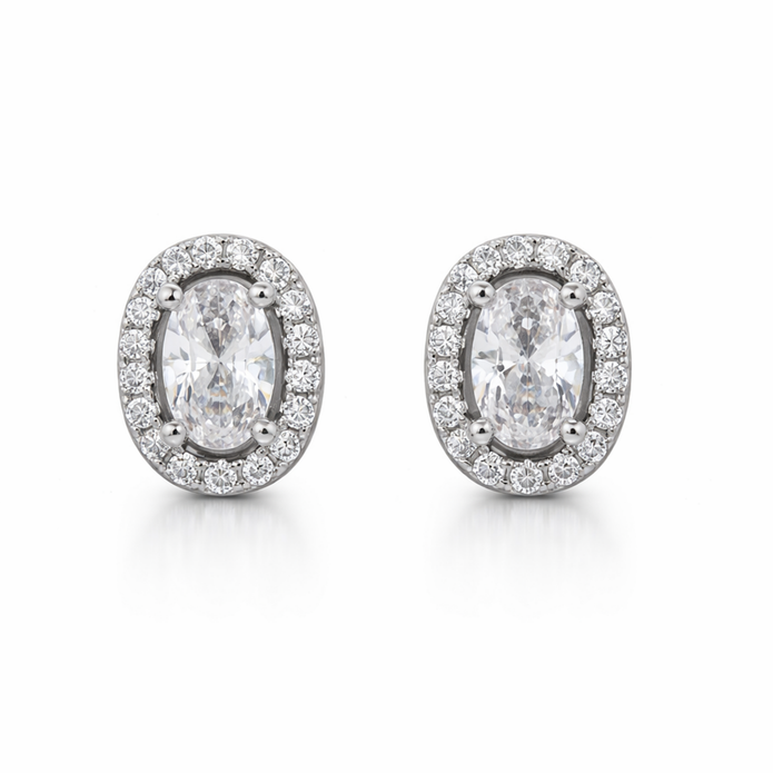 Celestial Oval Studs