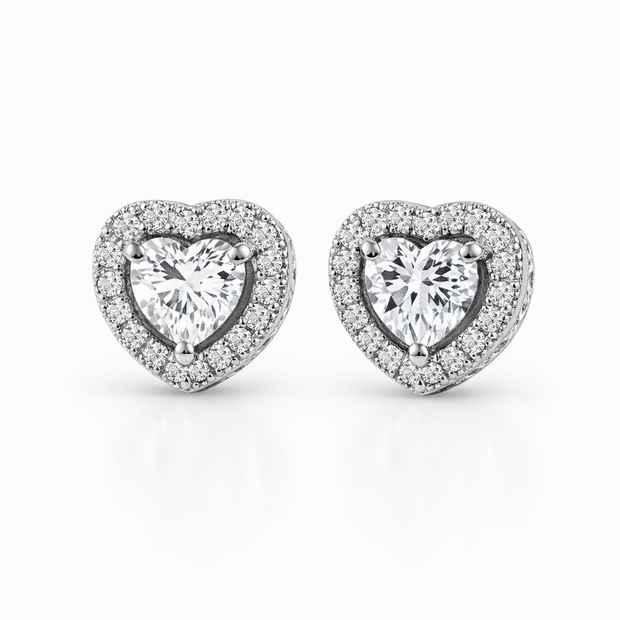 Amore Heart Studs