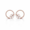 Rose Circle Leaf Studs
