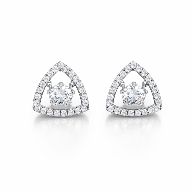 Geo Triangle Solitaire Studs