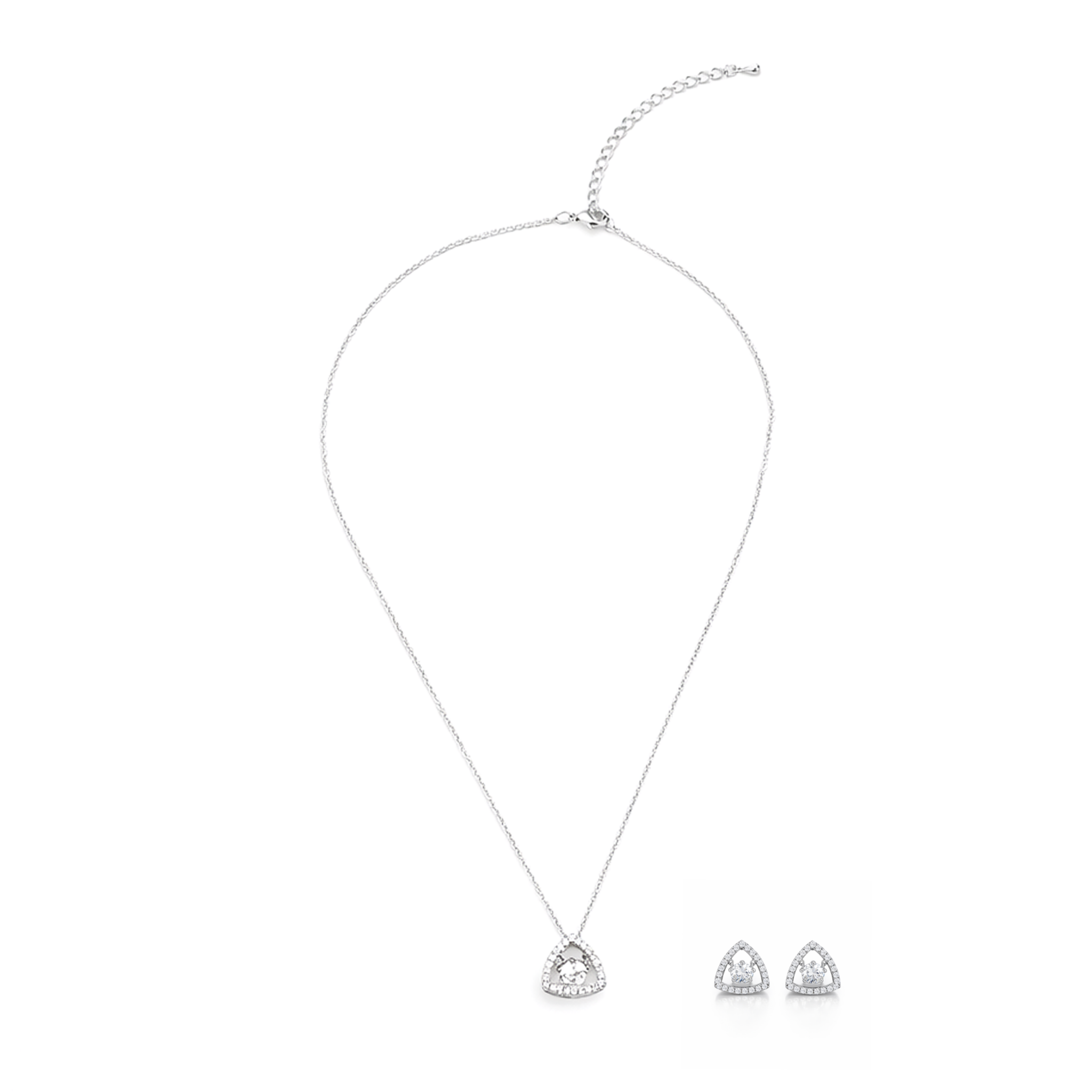 Geo Triangle Solitaire Studs