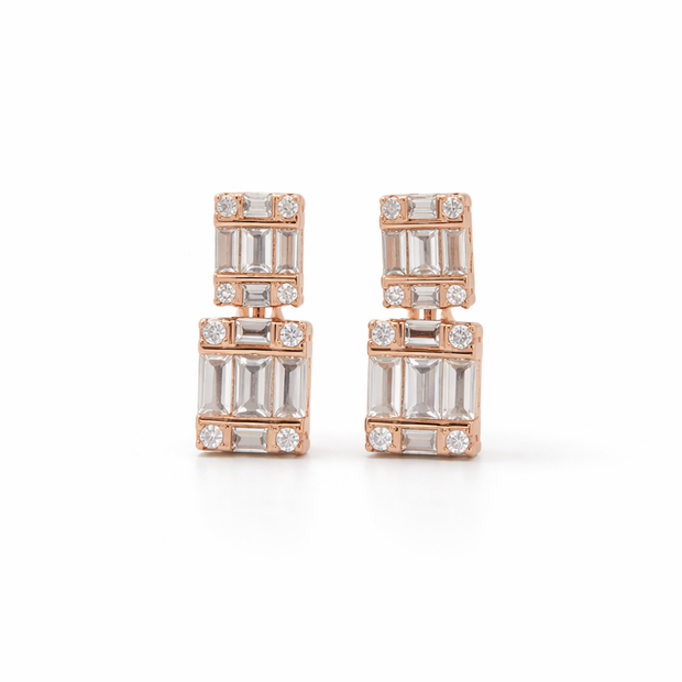 Rose Baguette Art Deco Drops