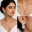 Rose Baguette Art Deco Drops