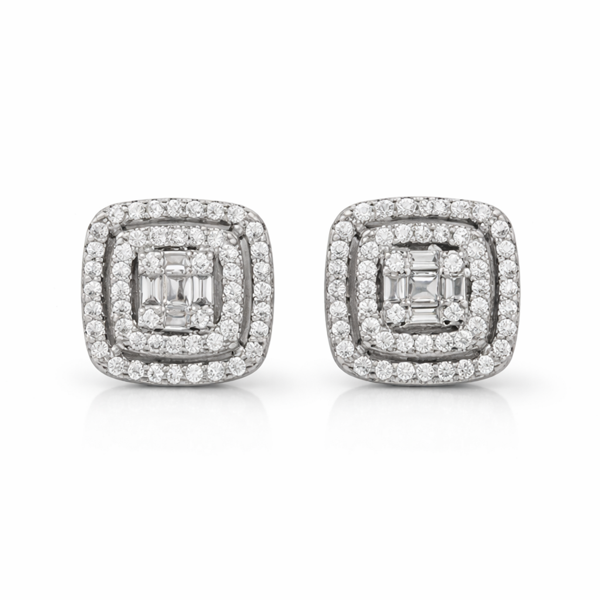 Imperial Cushion Cluster Studs