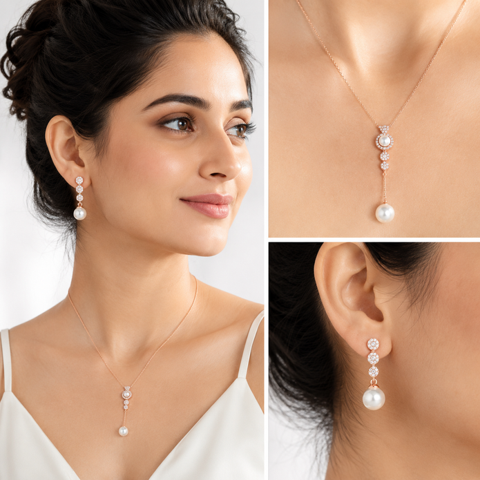Cascading Pearl Drops
