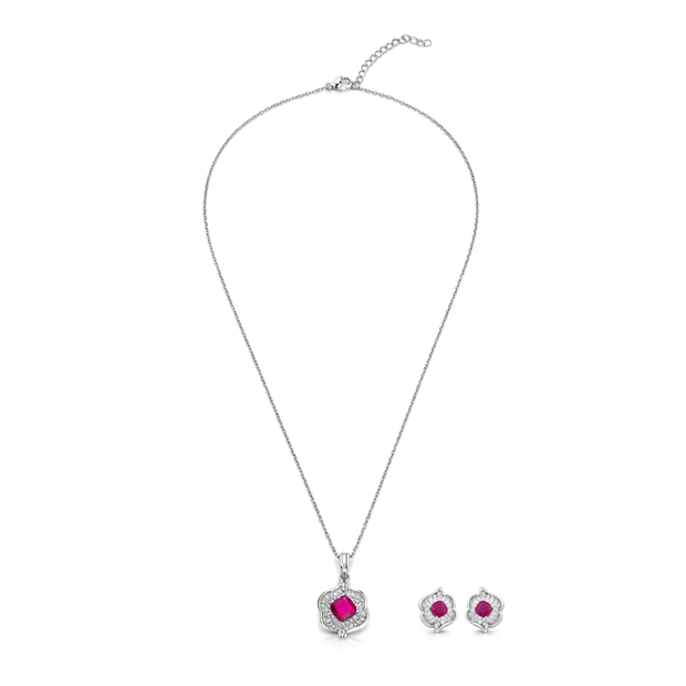 Ruby Petal Bloom Studs