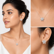 Diamond Bloom Flower Studs